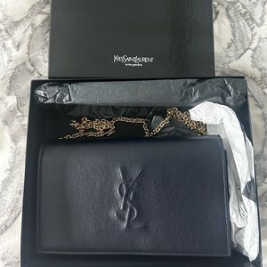 Brand New Saint Laurent Belle De Jour Chain Wallet